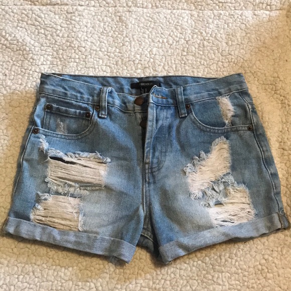 forever 21 ripped shorts